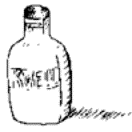 Drawing of a bottle.