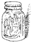 Drawing of a jar.