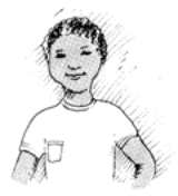 Drawing of a boy.